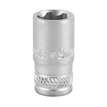 Douille 1/4" 9mm chrome vanadium - INVENTIV